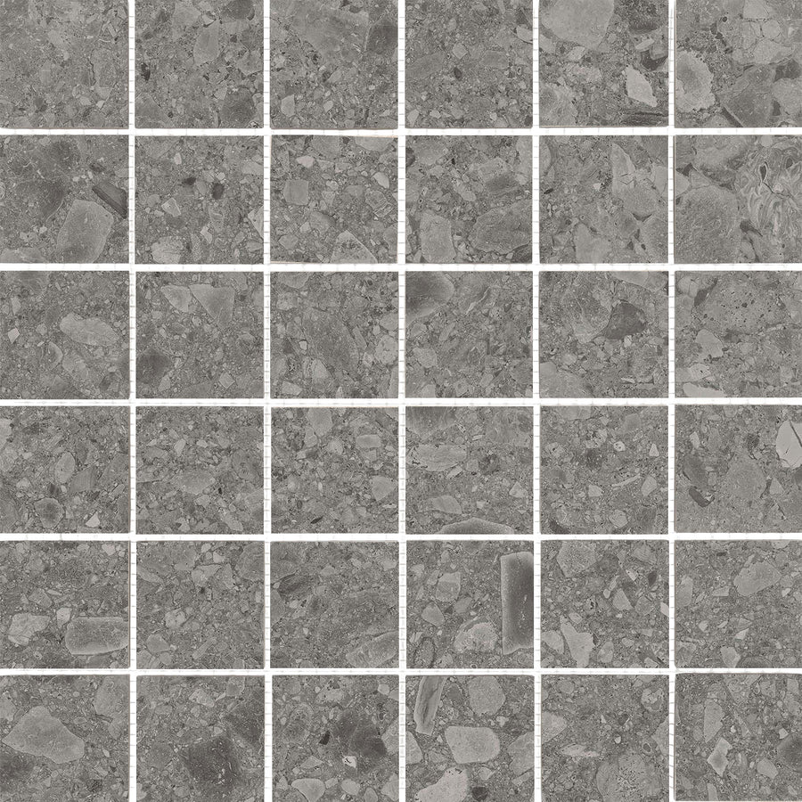 Mosaik Flodsten 5 x 5 cm Smoke
