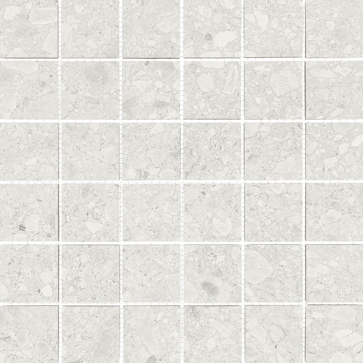 Mosaik Flodsten 5 x 5 cm Snow
